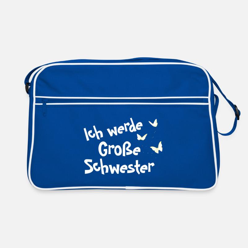 Ich werde Große Schwester Retro Tasche