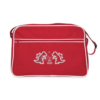 Dans Dino Veritas (Dinosaur Wine Edition) - Sac Retro - rouge/blanc - Devant