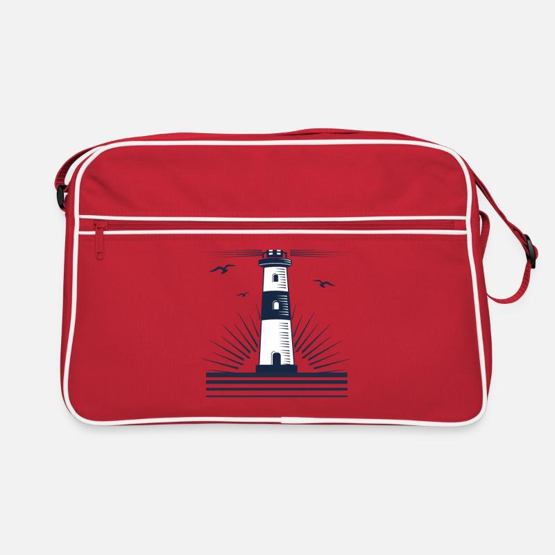 Phare avec mouettes Sac Retro