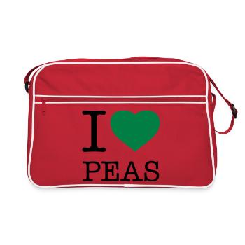 J’AIME LES POIS Erbsen - Sac Retro - rouge/blanc - Devant