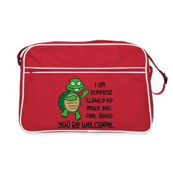 course - Sac Retro - rouge/blanc - Devant