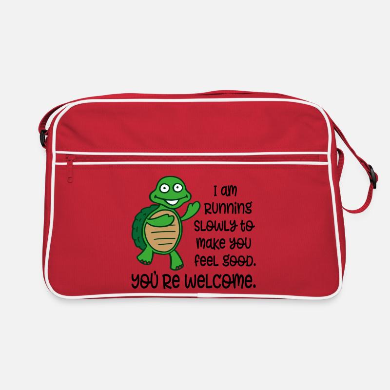 to run - Retro Bag - red/white