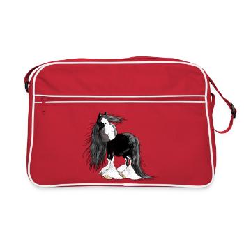 Gentle Giant – Shire Cheval Tee Shirt - Sac Retro - rouge/blanc - Devant