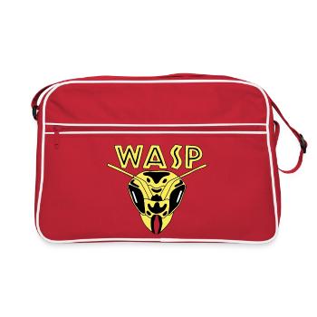 Wasp, hornet, insect, animal - Retro Bag - red/white - Front