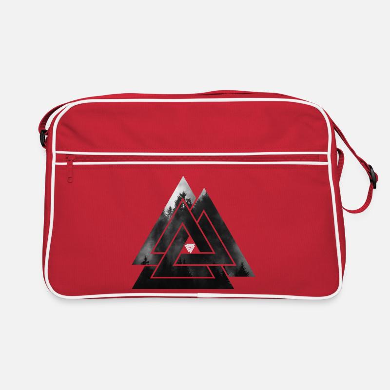 Valknut Wikinger Symbol Retro Tasche