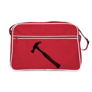 Marteau pour charpentier - Sac Retro - rouge/blanc - Devant