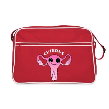 Utérus mignon mignon - Sac Retro - rouge/blanc - Devant