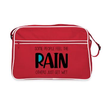 Feel the Rain - Retro Bag - red/white - Front