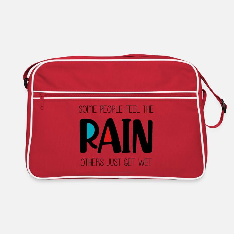 Spüren Sie den Regen Retro Tasche