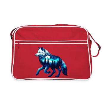 Loup - Sac Retro - rouge/blanc - Devant
