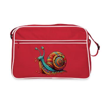 Escargot - Sac Retro - rouge/blanc - Devant