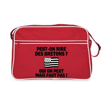 Bretagne, Bretons, Breton, celte - Sac Retro - rouge/blanc - Devant