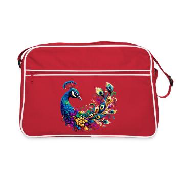 Peacock - Retro Bag - red/white - Front