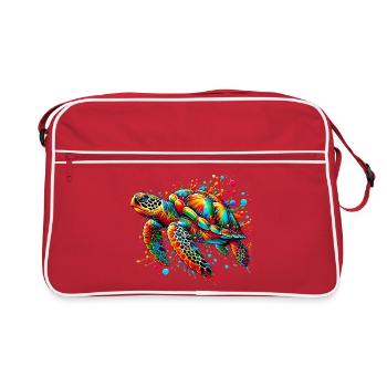 Turtle - Retro Bag - red/white - Front