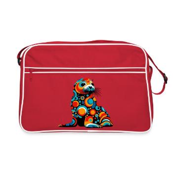 Phoque - Sac Retro - rouge/blanc - Devant