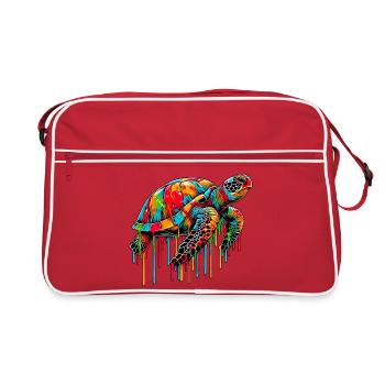 Turtle - Retro Bag - red/white - Front
