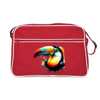 Toucan - Sac Retro - rouge/blanc - Devant
