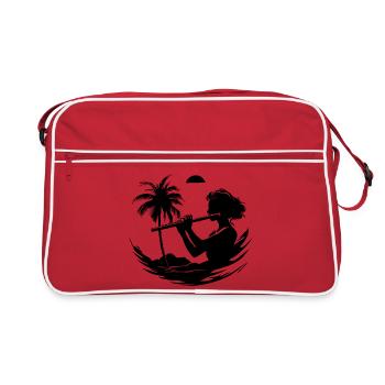 Flûtiste graphique - Sac Retro - rouge/blanc - Devant