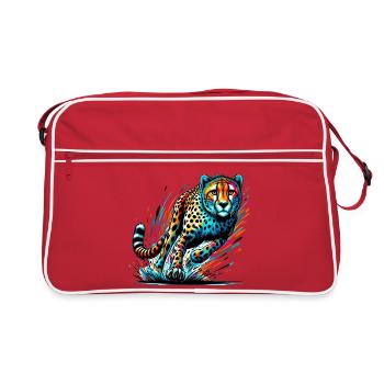 Guépard - Sac Retro - rouge/blanc - Devant
