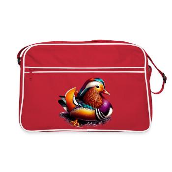 Canard mandarin - Sac Retro - rouge/blanc - Devant