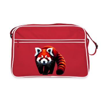 Panda roux - Sac Retro - rouge/blanc - Devant