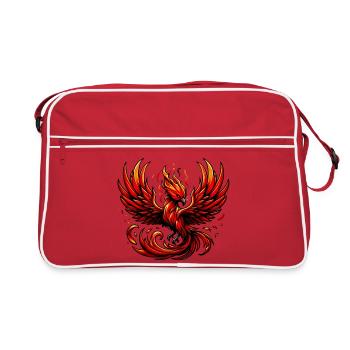 Phénix rouge - Sac Retro - rouge/blanc - Devant