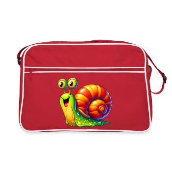Escargot - Sac Retro - rouge/blanc - Devant