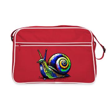 Escargot - Sac Retro - rouge/blanc - Devant