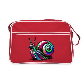 Escargot - Sac Retro - rouge/blanc - Devant
