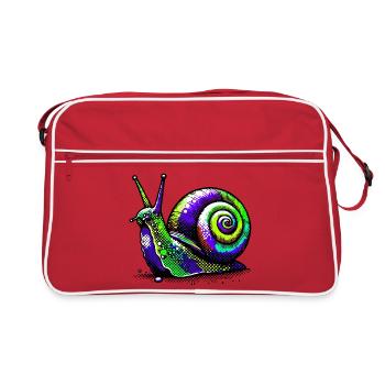 Escargot - Sac Retro - rouge/blanc - Devant