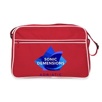 Festival de musique électronique - Sac Retro - rouge/blanc - Devant