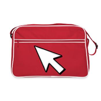 Cursor: Click me! - Retro Bag - red/white - Front