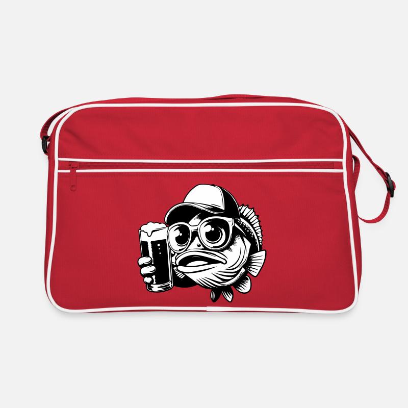 Copain de bière de pêche Sac Retro