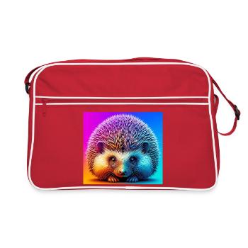 Igel - Retro Tasche - Rot/Weiß - Vorne