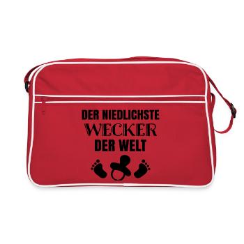 Le réveil le plus mignon - Sac Retro - rouge/blanc - Devant