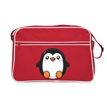 pingouin mignon - Sac Retro - rouge/blanc - Devant