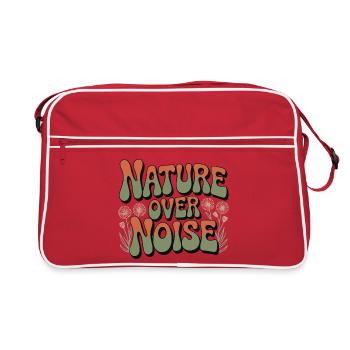 Aventure - La nature plutôt que le bruit - Sac Retro - rouge/blanc - Devant