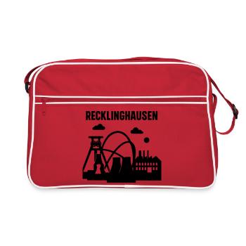 Recklinghausen Silhouette - Sac Retro - rouge/blanc - Devant