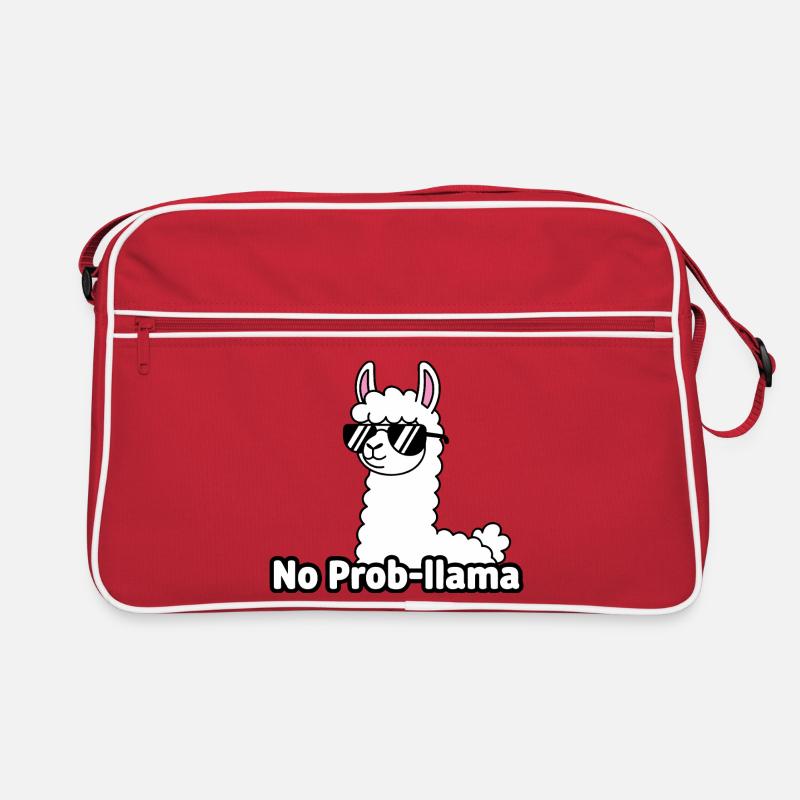 Llama with Sunglasses No Prob Mom Retro Bag