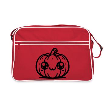 Citrouille sucrée - Halloween - Sac Retro - rouge/blanc - Devant