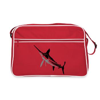Marlin - Sac Retro - rouge/blanc - Devant