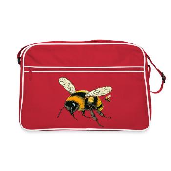 Bourdons - Sac Retro - rouge/blanc - Devant