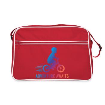 Bike Adventure Awaits Kid Bicycle - Retro Bag - red/white - Front