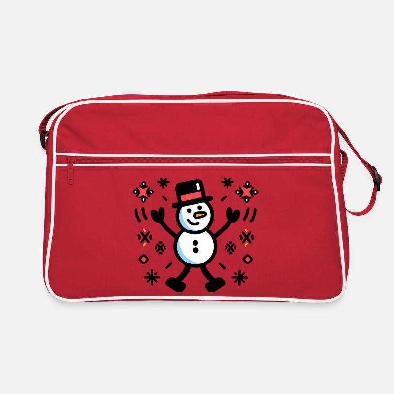 Joyeuse Snowman Comic Winter Sac Retro