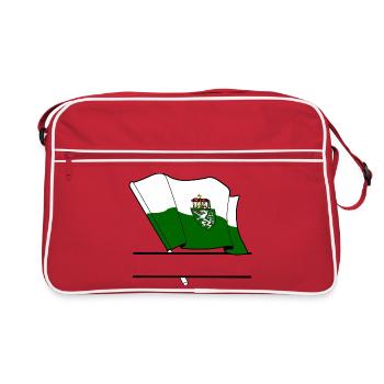 Drapeau de la Styrie – Espace de noms - Sac Retro - rouge/blanc - Devant