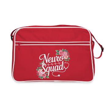 Médecins floraux de l’Escouade Neuro - Sac Retro - rouge/blanc - Devant