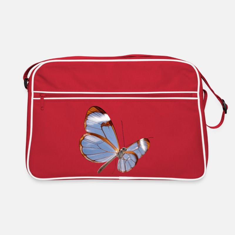 Conception transparente papillon Glasswing Sac Retro