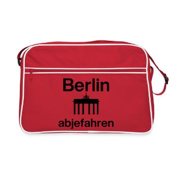 Berlin abjefahren, City Pulse ! Porte de Brandebourg - Sac Retro - rouge/blanc - Devant