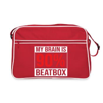 Boîte à rythmes - Sac Retro - rouge/blanc - Devant