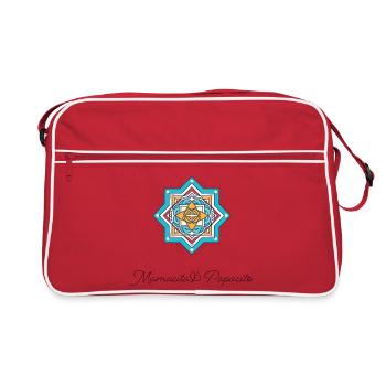 Étoile Mandala de Mamacita Papacito - Sac Retro - rouge/blanc - Devant